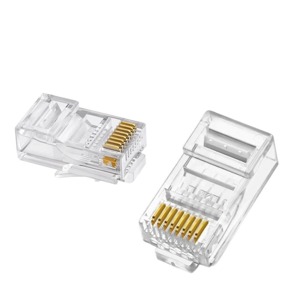 Kit Com 1500 - Conector Rj45 Macho U/utp Cat5e Sem Guia