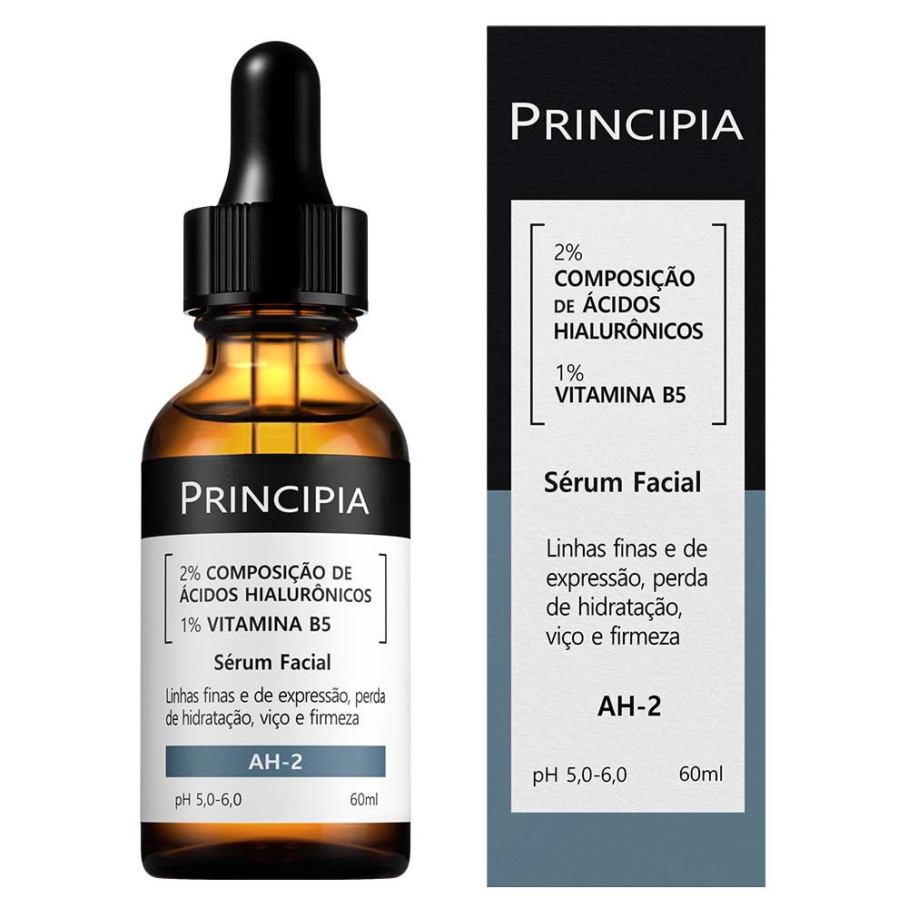 Sérum 2% Ácidos Hialurônicos + Vitamina B5 Principia Skincare AH-2- Hidratante Antissinais com 60ml-Tamanho Grande AH-02 em Oferta na Shopee
