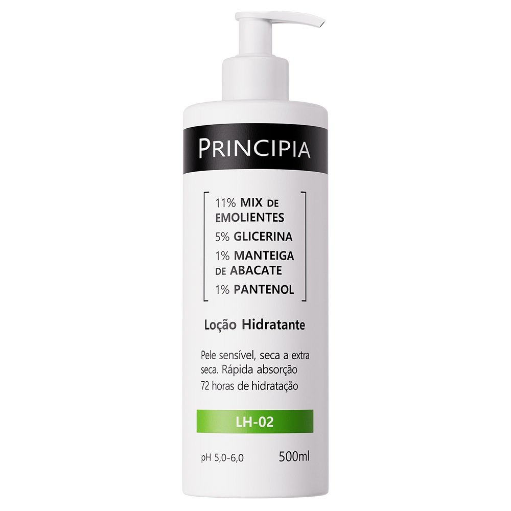 Loção Hidratante 11% Mix de Emolientes + 5% Glicerina + 1% Manteiga de Abacate + 1% Pantenol  Skincare LH-02 com 500ml em Oferta na Shopee