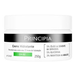 Creme Hidratante Corporal c/ 5% Óleo de Semente de Girassol + 3% Manteiga de Abacate Principia CH-02 com 250g