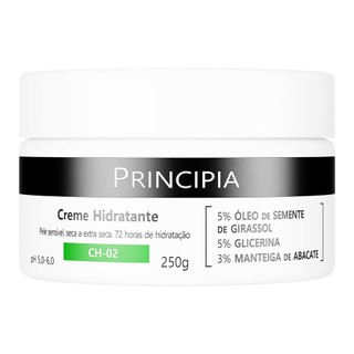 Creme Hidratante Corporal c/ 5% Óleo de Semente de Girassol + 3% Manteiga de Abacate Prin…