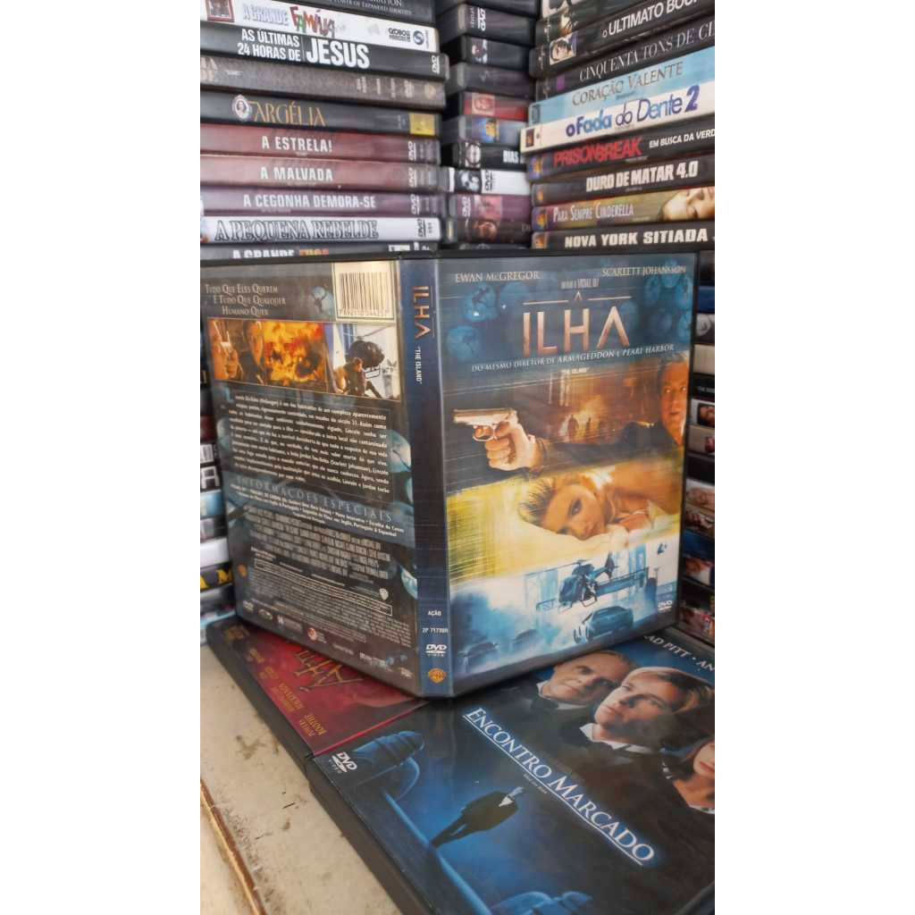Dvd A Ilha - Ação - Bom estado Ewan Mc gregor Scarlett Johansson