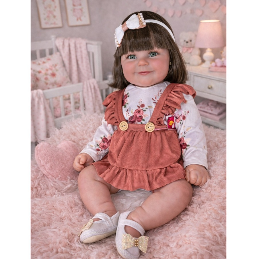 Boneca Bebê Reborn Pintura Realista Sophia 52cm Mundo KIds em Oferta na Shopee