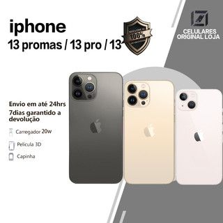 Celular iPhone 13/ 13 Pro/ 13 Pro Max 128/256GB Vitrine 100% Original Apple