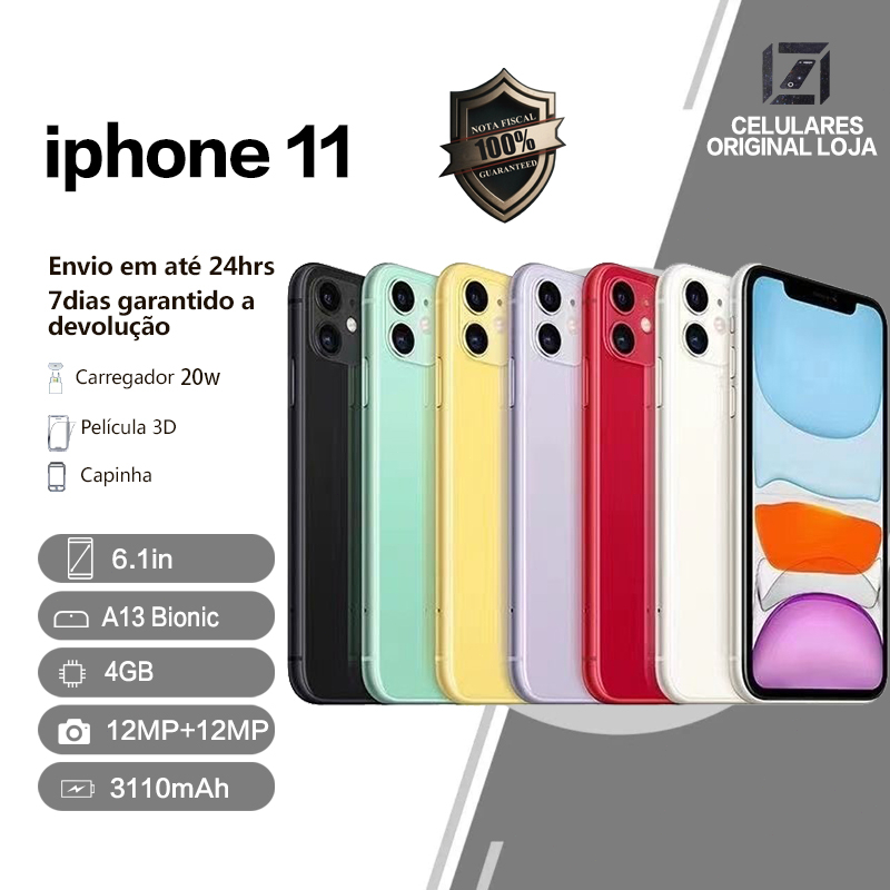 Celular iPhone 11 64/128GB 100% Original Com Garantia