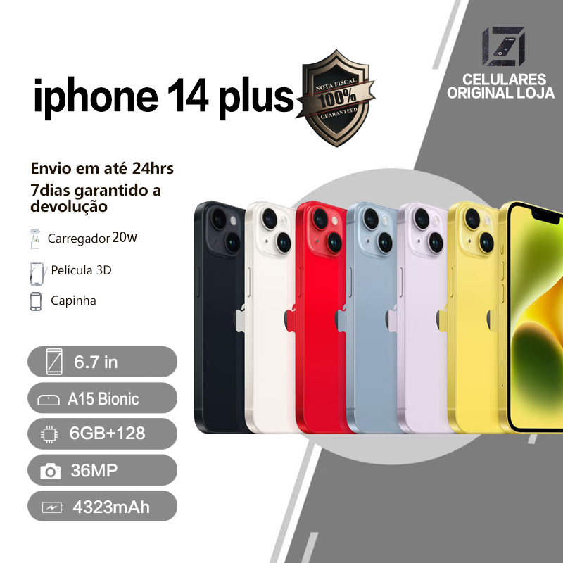 Celular iPhone 14 Plus (128GB) 100% Original Apple Vitrine