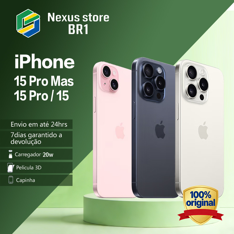 Apple iPhone 15/15 Pro/ 15 Pro Max 128/256GB 100% Original Com Garantia