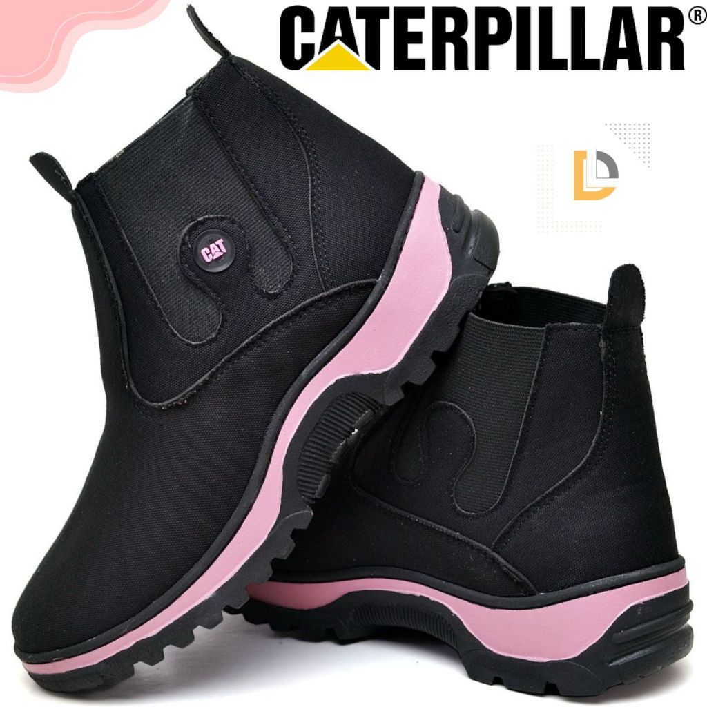 Coturno Feminina Bota CAT Estilo Texana Calce Facil em Oferta na Shopee
