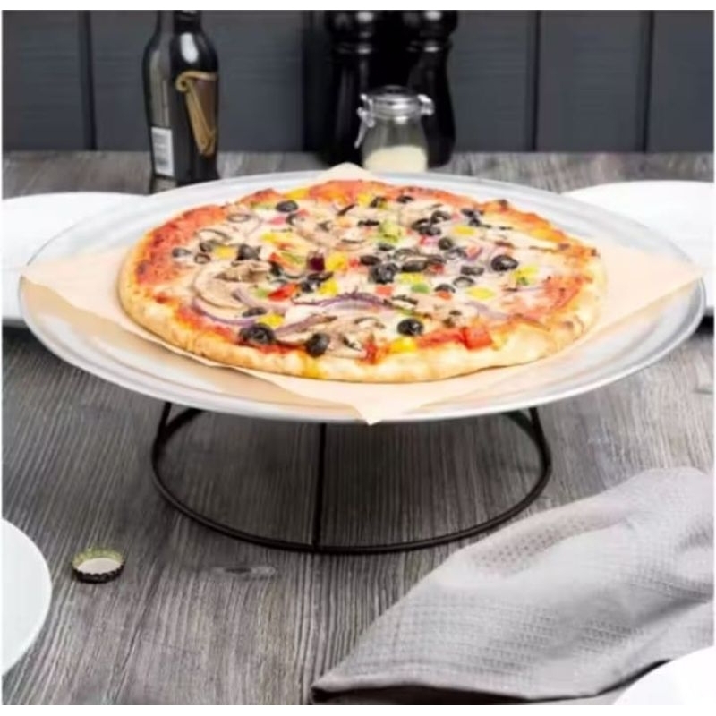 Suporte Industrial para Pizza, Bolo e Tábuas de Frios- Aço Preto Alta Resistência