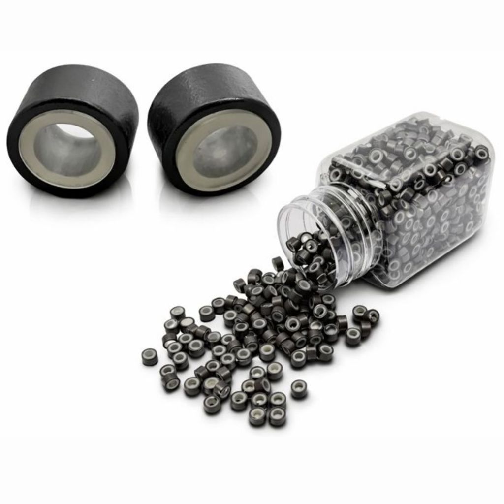 Kit 1000 Unid Microlink Siliconado P/ Aplicação De Mega Hair em Oferta na Shopee