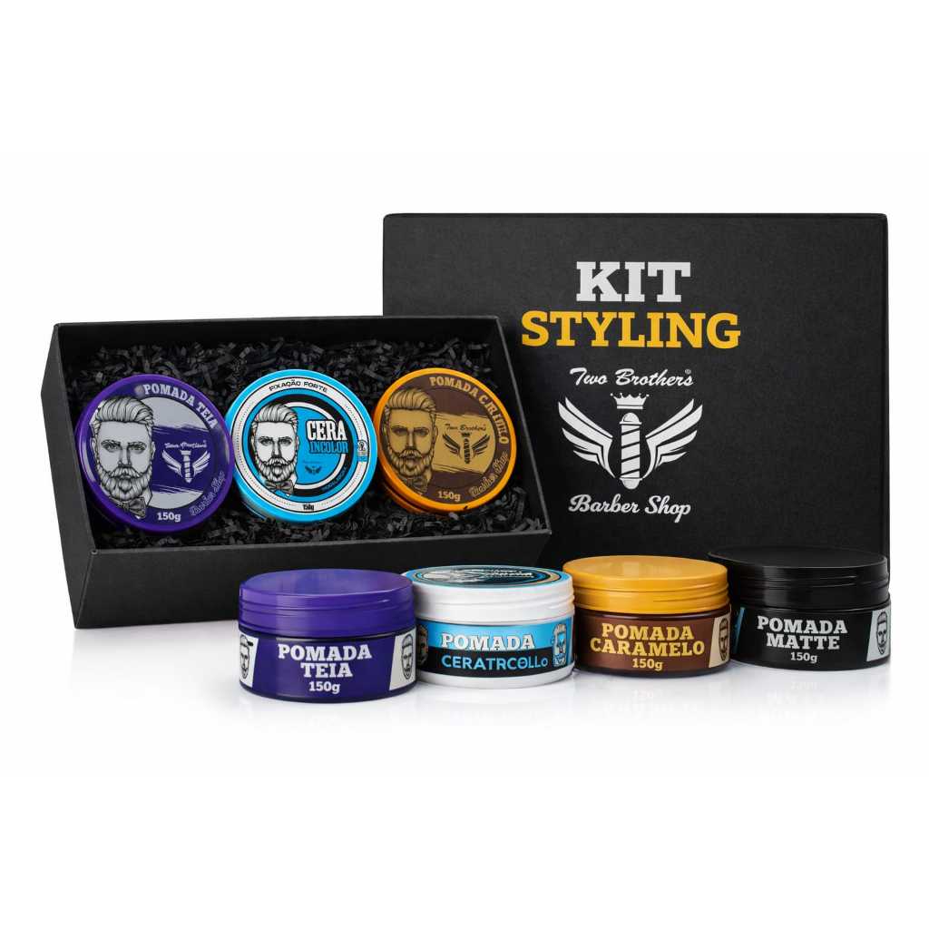 Cera Modeladora Caramelo Anti-frizz Efeito Molhado Tradional Two Brothers 150g