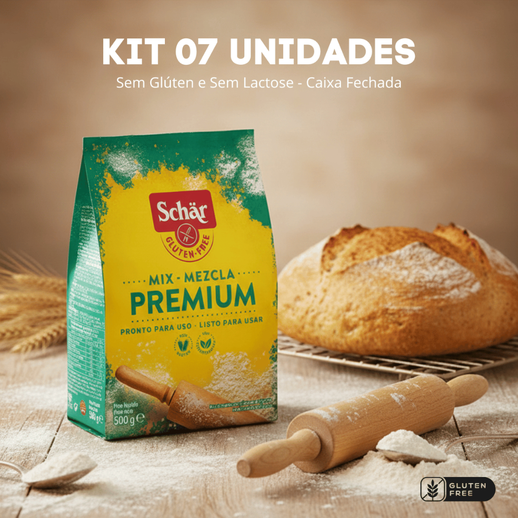 Kit com 7 Farinhas Mix Premium sem Glúten 500g cada - Schar