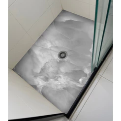 Marmore Cinza Adesivo Para PIso Banheiro Box