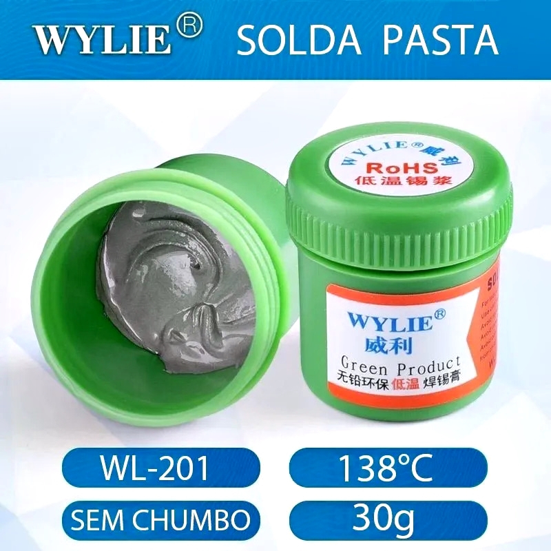 Solda Estanho 138ºc 30g Wylie Em Pasta Wl-201 201