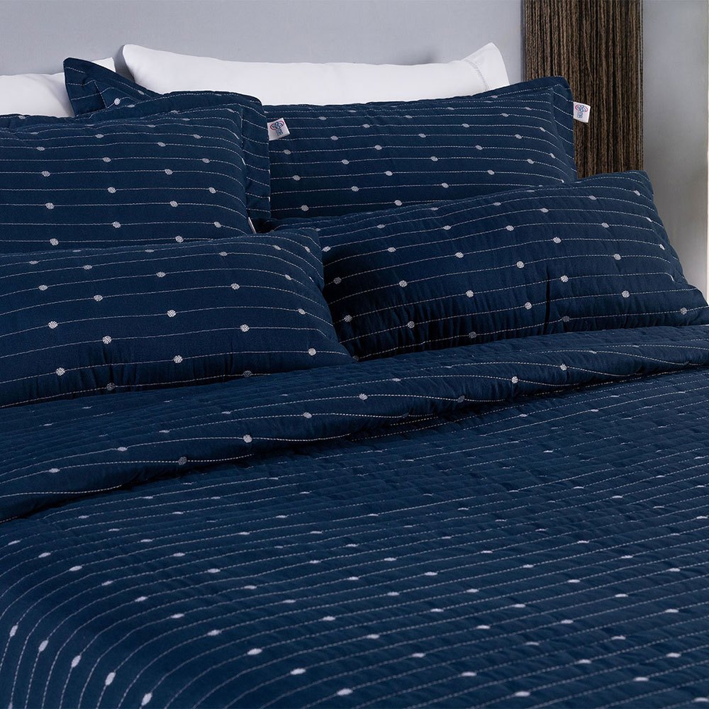 Cobre Leito 2 e 3 Peças Solteiro Casal Queen King Dupla Face 200 fios Bordado Decor