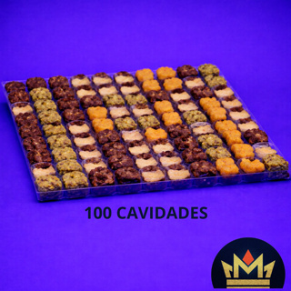 5 a 20 placas - Berço para 100 Doces PET Transparente - 100 cavidades - Flip Festas em Oferta na Shopee