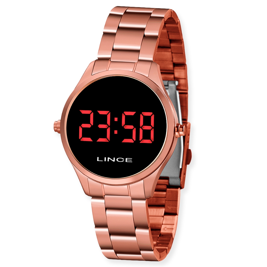 Relógio Lince Feminino Led Digital Rose Mdr4618L Vxrx