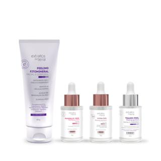 Kit Peeling Clareamento de Pele Tranex Pell + Peeling Fitomineral + Mandelic Peel Extratos da Terra em Oferta na Shopee