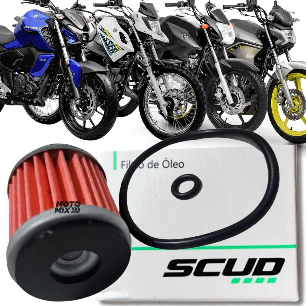 Filtro de Óleo Ys Fazer 250 Xtz 250 Lander Tenere Com Oring Scud