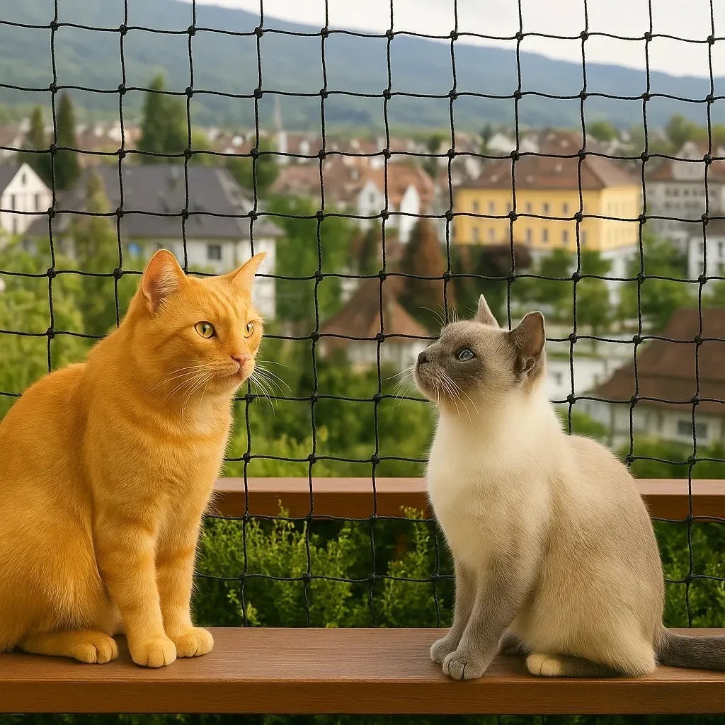 Rede Proteção Gatos Malha Quadrada Segurança Varanda Sacada Janela Resistente Anti Queda Pet Apartamento Seguro Premium!