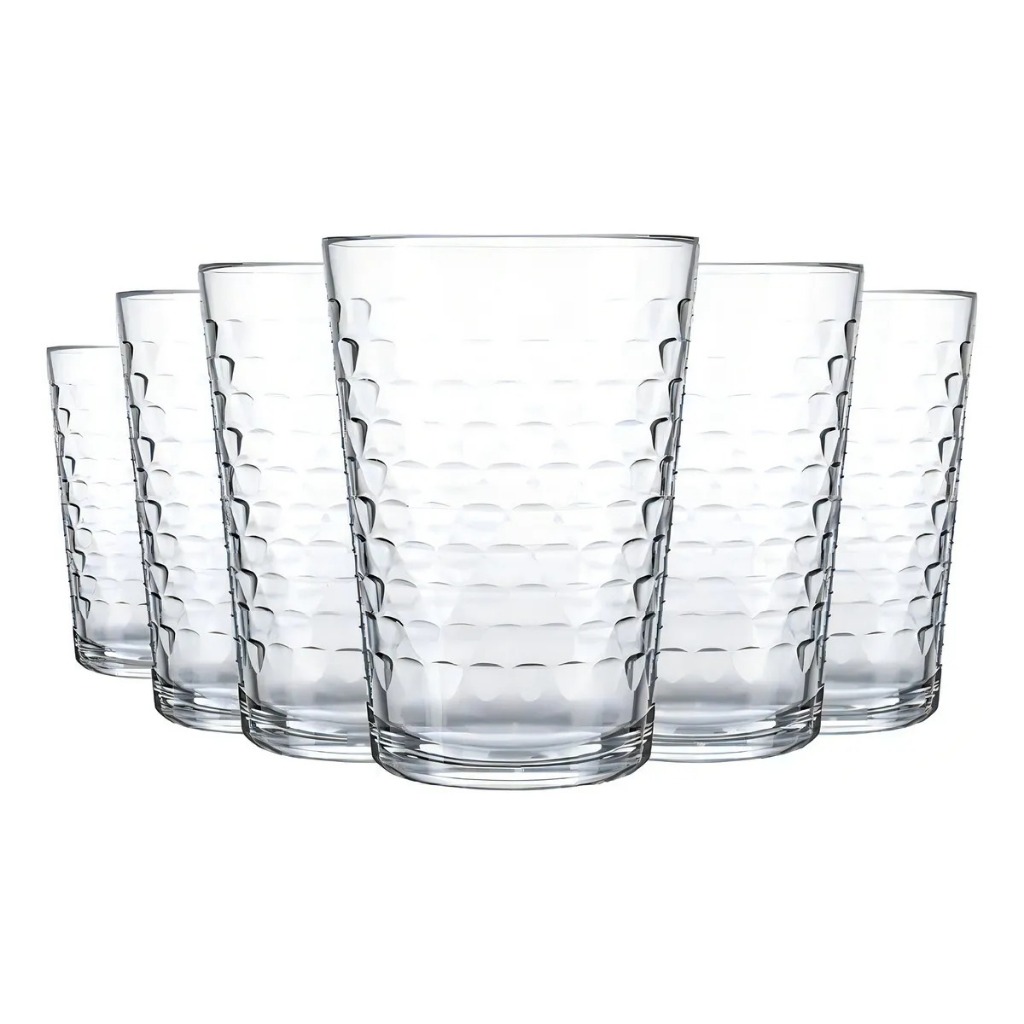 Jogo Copos Vidro 210ml Kit 6 copos Para Suco, Água, Drinks, Dia a Dia em Oferta na Shopee