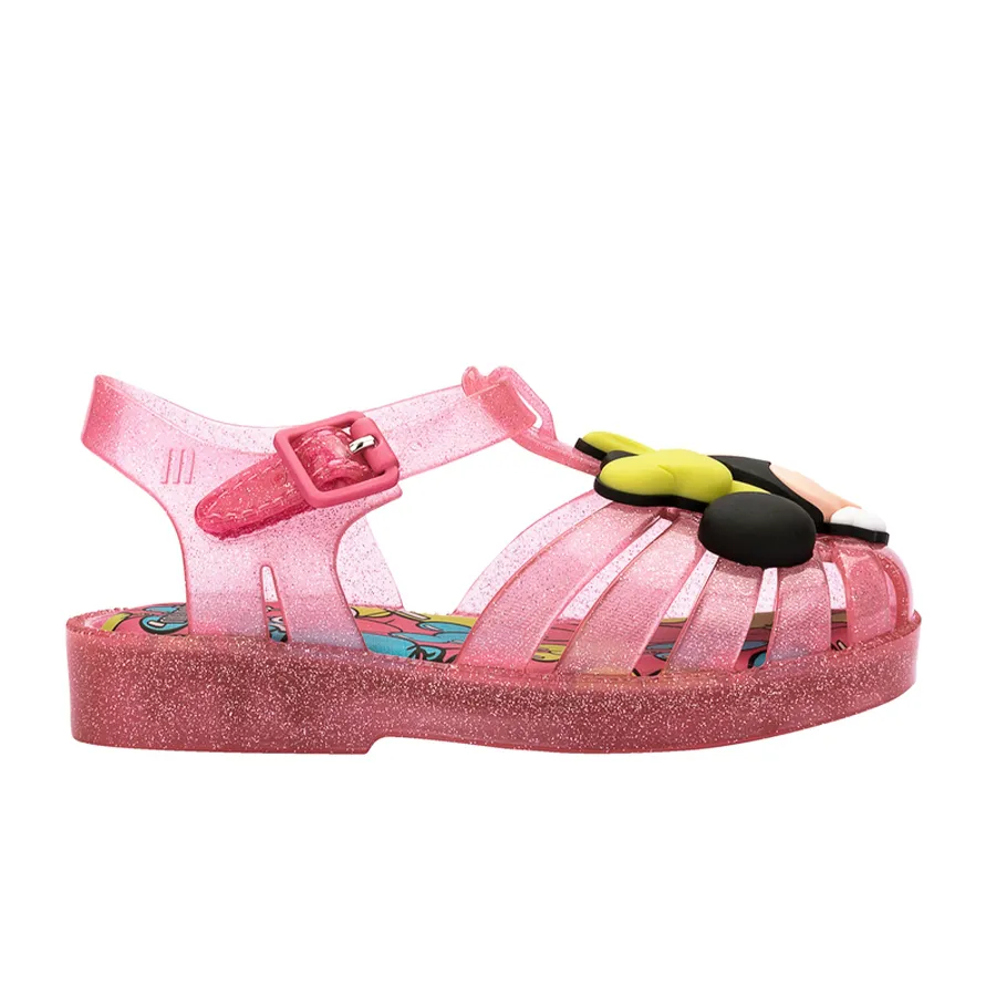 Sandália Mini Melissa Possession Disney - Rosa Glitter