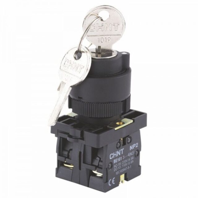 Botão Seletor Chave Yale 2 Posições Chint Np2-eg21 1na
