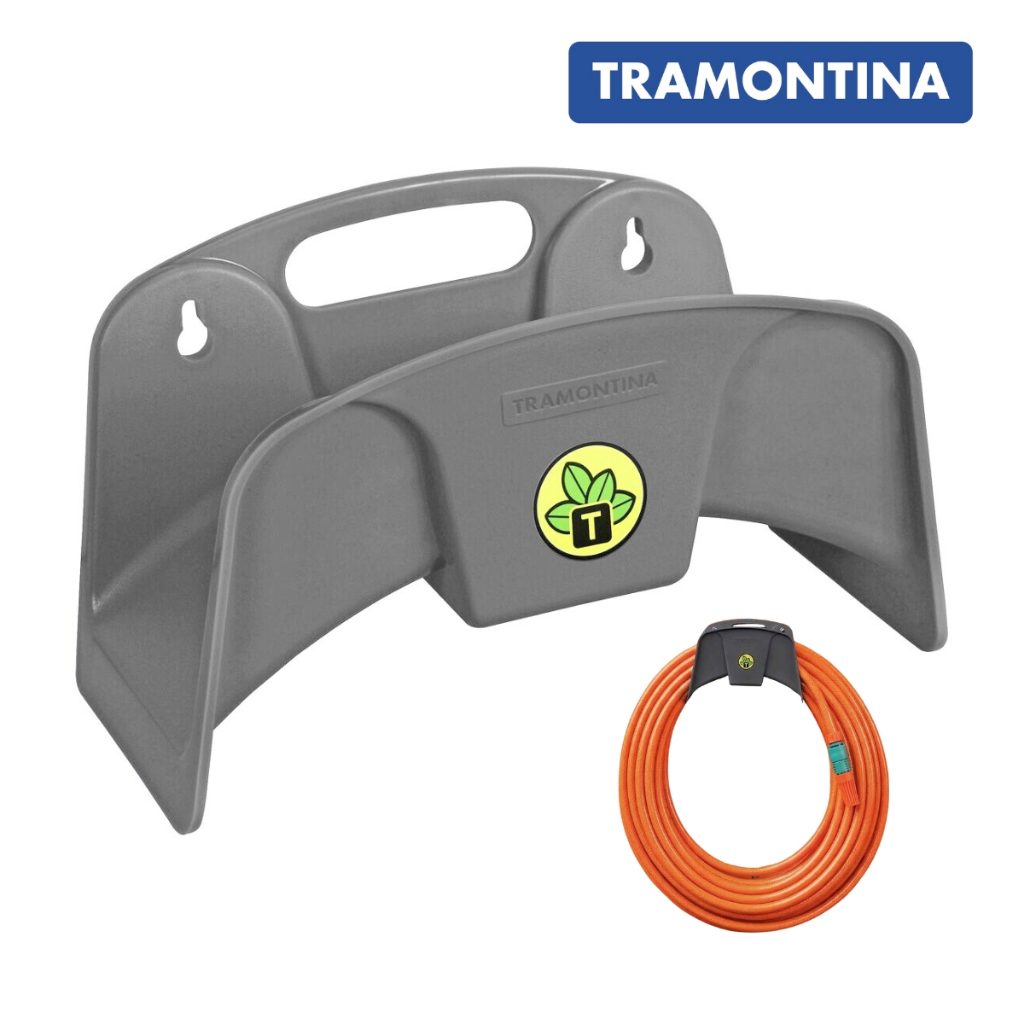 Suporte Fixo Tramontina Para Mangueira Plastico Parede Organizador Ate 35m Jardim Garagem em Oferta na Shopee