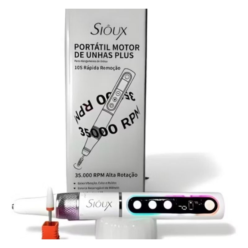 Motor Portátil de unhas 35.000 RPM sioux plus - potência, liberdade e estilo profissional em Oferta na Shopee