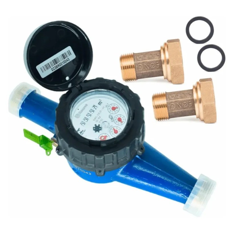 Hidrômetro Medidor Água Multijato 10m3/h 1' Pré-equ Conexões