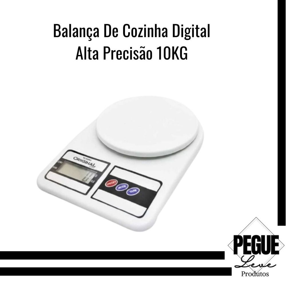 Balança De Cozinha Digital Alta Precisão Até 10kg em Oferta na Shopee