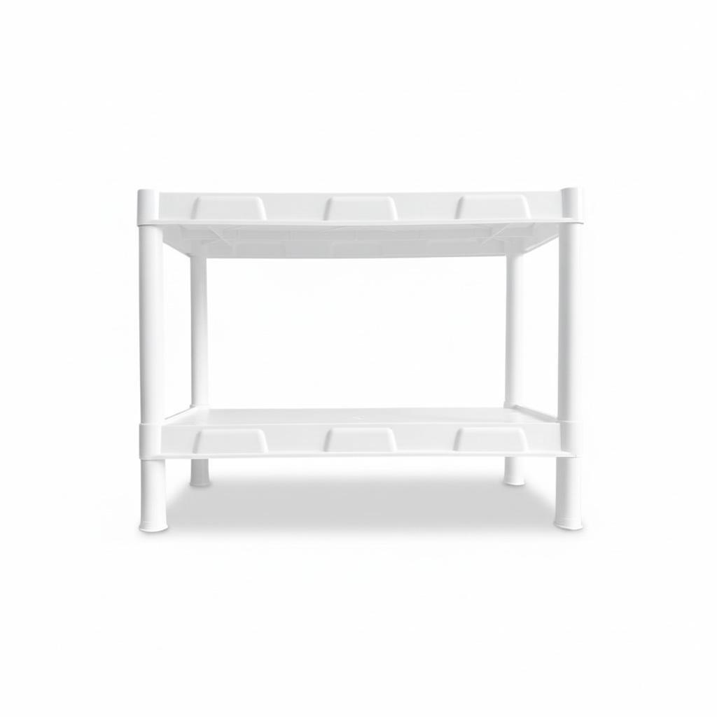 Estante FLEXA Branca 2 Prateleiras Modelo 453 – Organizadora Compacta Multiuso em Oferta na Shopee