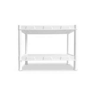 Estante FLEXA Branca 2 Prateleiras Modelo 453 – Organizadora Compacta Multiuso em Oferta na Shopee