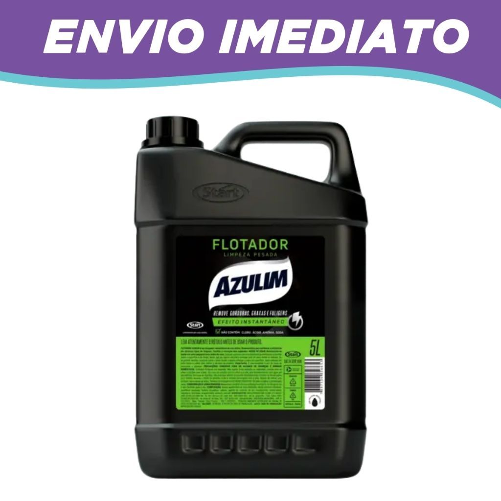 Flotador Azulim Limpador Instantâneo Limpeza Pesada 5 Litros