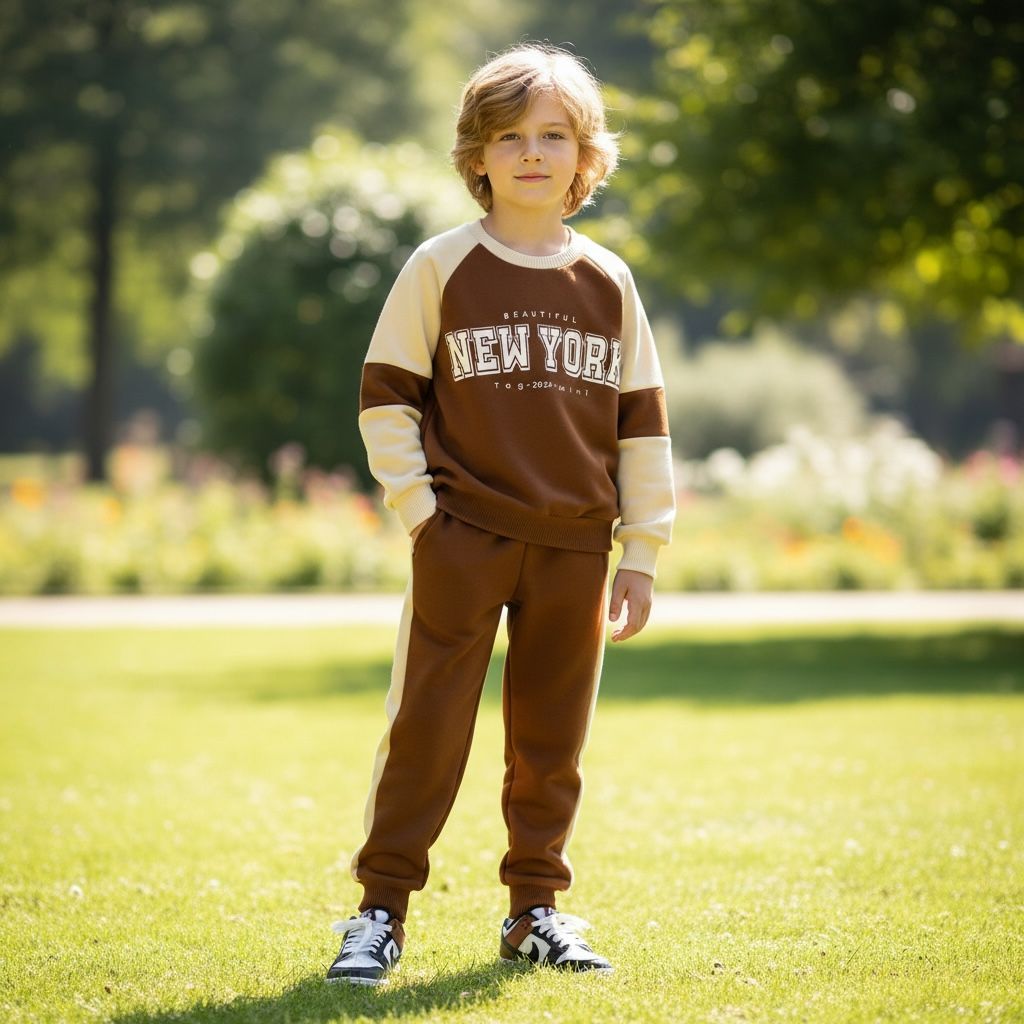 Conjunto Agasalho Moletinho Infantil Masculino de frio Abrigo Juvenil 2 ao 14