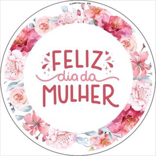 Capa do Painel Redondo Dia das Mulheres Decorativo – 50cm e 150cm em Oferta na Shopee