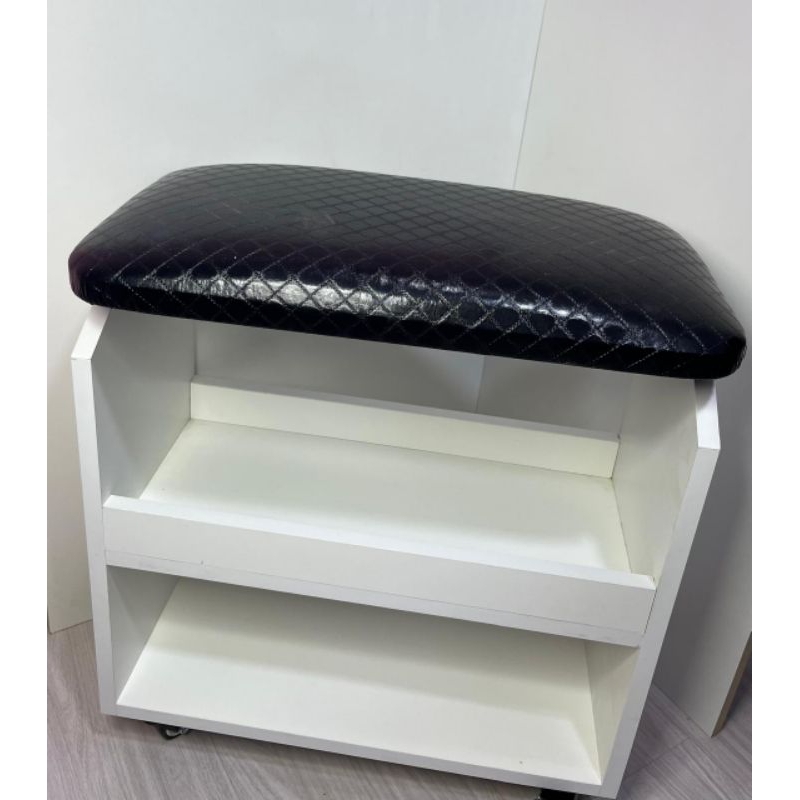 ￼Apoio Carrinho Auxiliar de Pé Perna Para Manicure Pedicure SPA c/ Prateleira S16 em Oferta na Shopee