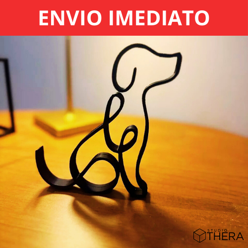 Estátua Cachorro/Gato Minimalista - Enfeite Decorativo - Escultura Decorativa Sala, Quarto, Escritório em Oferta na Shopee