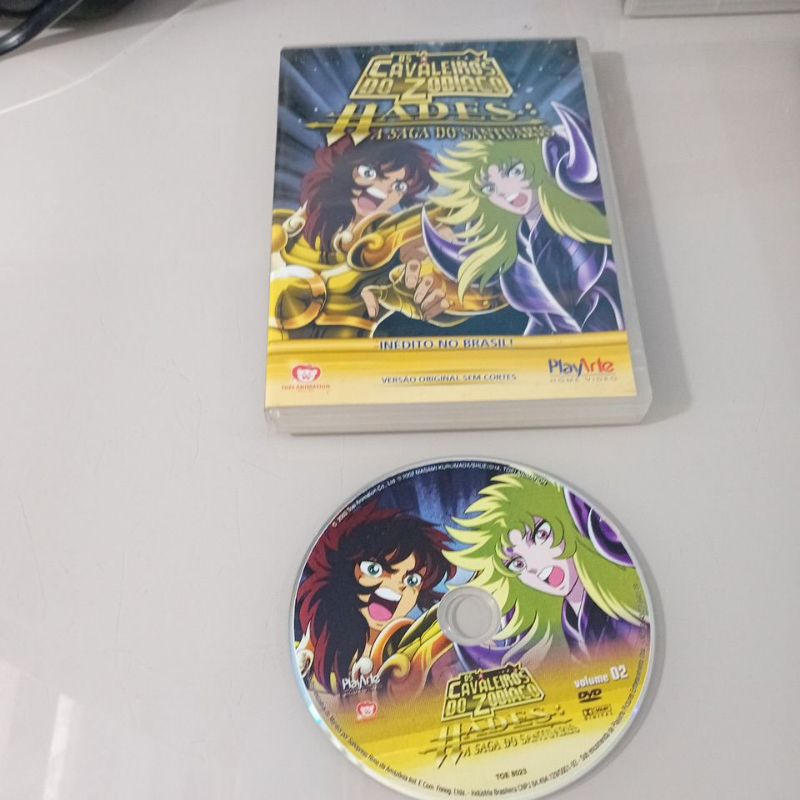 dvd Os Cavalheiros do Zodíaco Hades A saga do Santuário