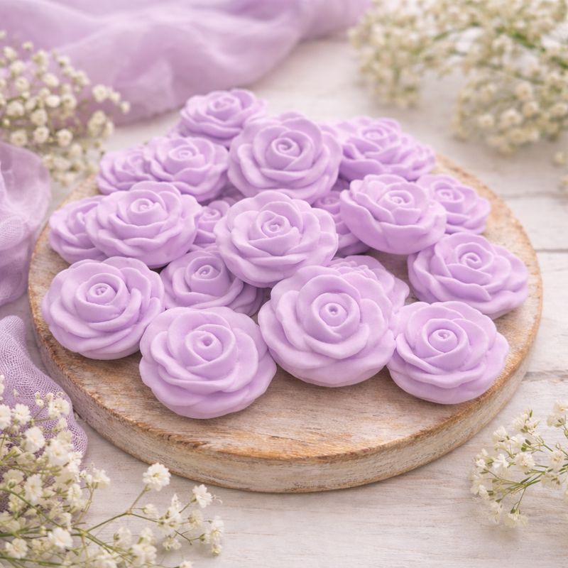 100 Sabonetes Rosas 4cm dia das Maes Lembrancinhas Perfumadas casamentos e aniversarios Maternidade