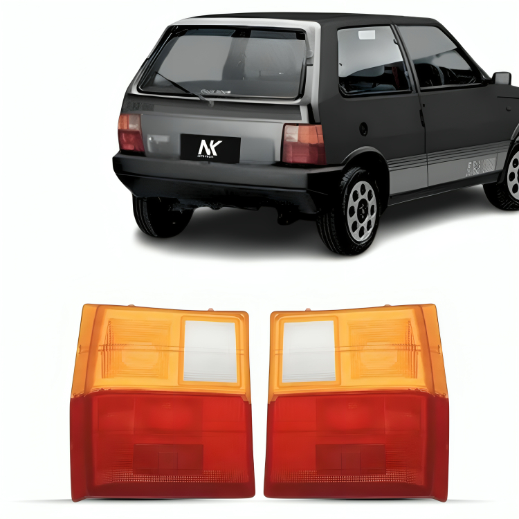 PAR/UN LANTERNA TRASEIRA UNO 1984 85 86 87 á 2004 LANTERNA TRASEIRA TRICOLOR PLASTICO LADO ESQUERDO TRAZEIRA SIN em Oferta na Shopee