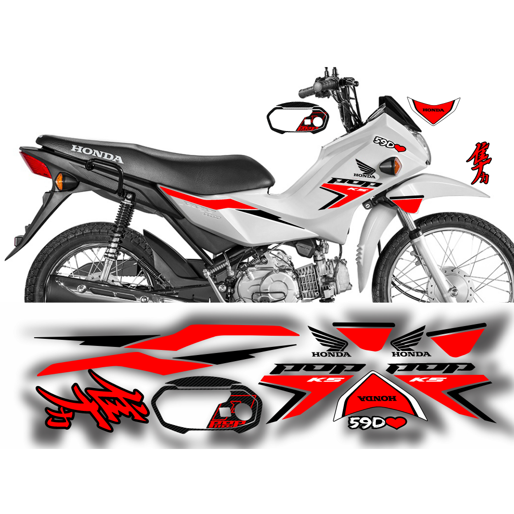 Adesivos para pop110i kit completo