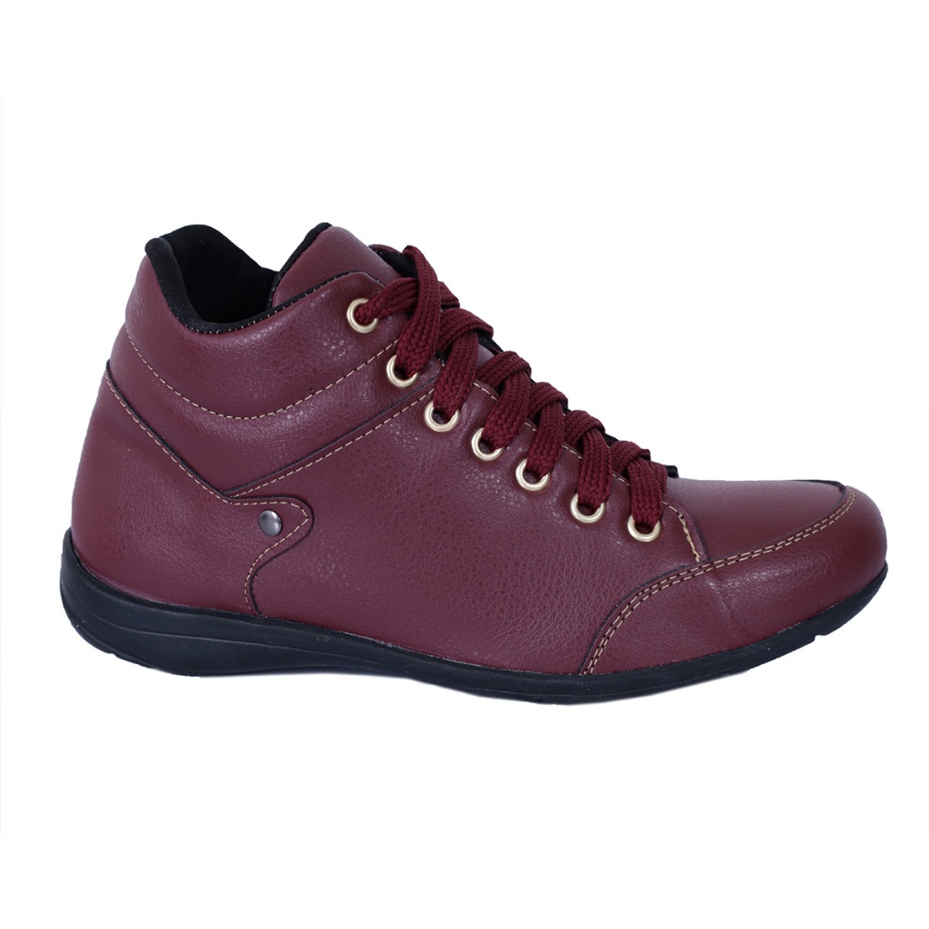 Bota Feminina Couro Legítimo Cano Curto Confortável Macia