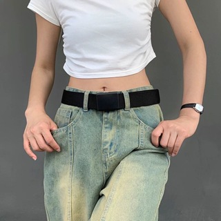 Cinto Elástico Masculino Feminino Elastano Fivela Catraca Recorte Preto em Oferta na Shopee