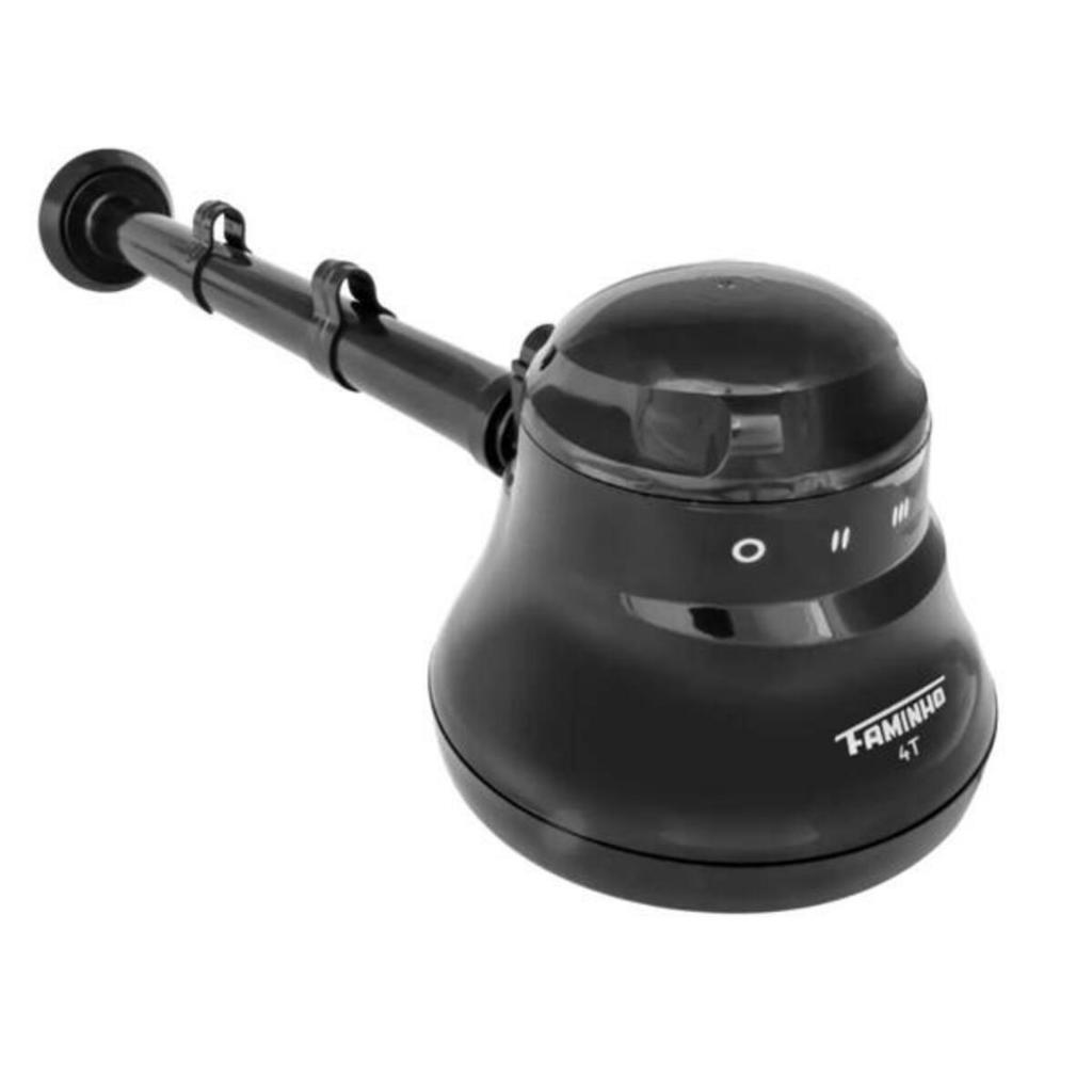 Chuveiro Faminho 4T Black Com Super Cano Fame