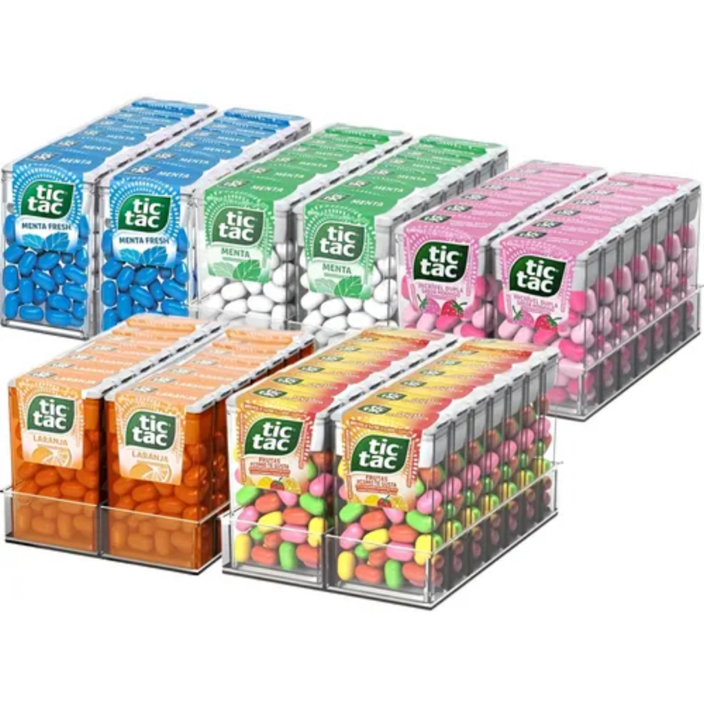 Pastilha Tic Tac 14,5g Display com 14 Unidades Atacado Sabores