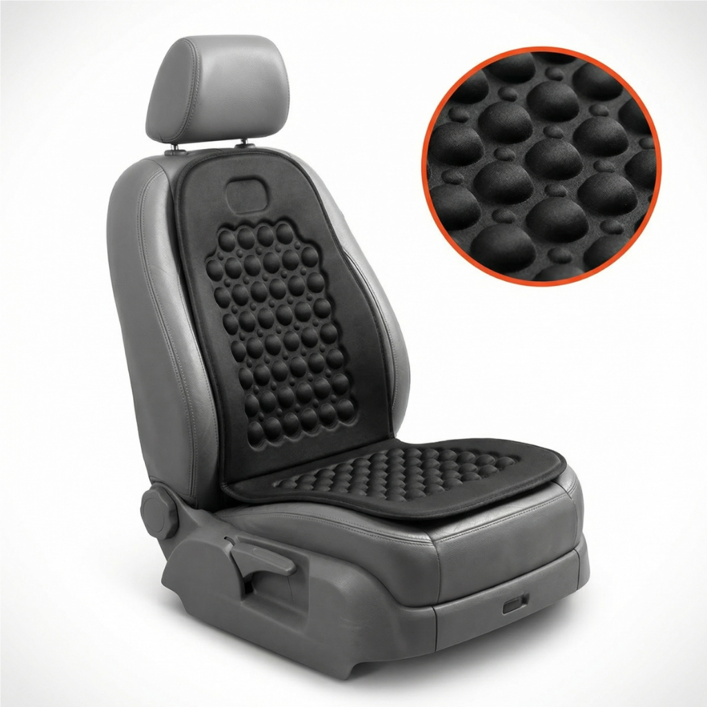 Encosto Massageador Lombar Ortopédico Automotivo Assento Para Banco De Carro Universal