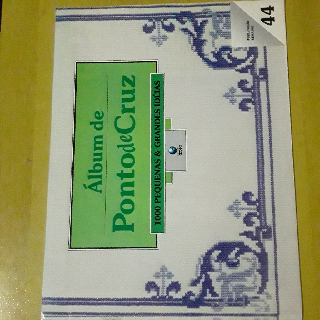 PL61 REVISTA ÁLBUM DE PONTO CRUZ Nº44 COM ÁLBUM DE ESQUEMAS