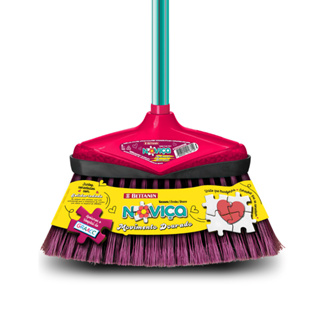 Vassoura Noviça Original Cerdas Firmes e Macias c/cabo em Oferta na Shopee