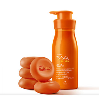 Kit Tododia Energia Flor de Gengibre e Tangerina com Hidratante e Sabonete (2 produtos)